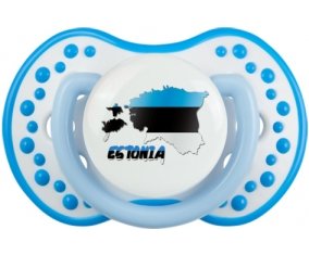 Estonia maps Sucette LOVI Dynamic Blanc-bleu phosphorescente