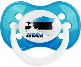 Estonia maps Sucette Anatomique Cyan classique