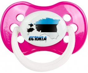 Estonia maps Sucette Anatomique Rose foncé classique
