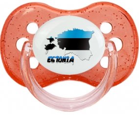 Estonia maps Tétine Cerise Rouge à paillette