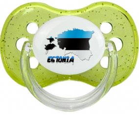 Estonia maps Tétine Cerise Vert à paillette