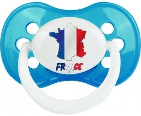 France maps Sucette Anatomique Cyan classique