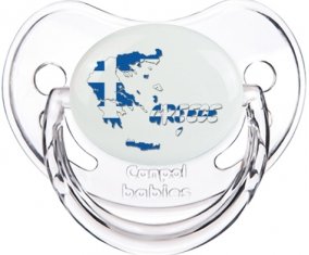 Greece maps Sucette Physiologique Transparent classique