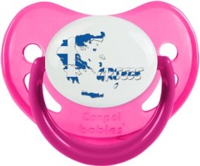 Greece maps Sucette Physiologique Rose phosphorescente