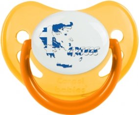 Greece maps Sucette Physiologique Jaune phosphorescente