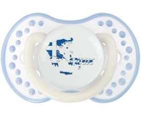 Greece maps Sucette LOVI Dynamic Blanc-cyan classique