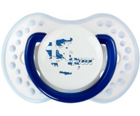 Greece maps Sucette LOVI Dynamic Marine-blanc-bleu classique