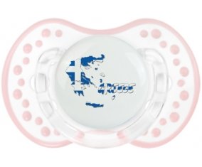 Greece maps Sucette LOVI Dynamic Retro-blanc-rose-tendre classique