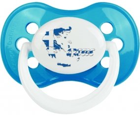 Greece maps Sucette Anatomique Cyan classique
