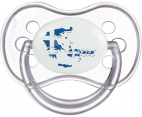 Greece maps Sucette Anatomique Transparente classique