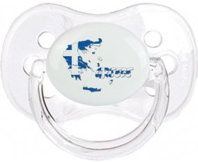 Greece maps Tétine Cerise Transparent classique
