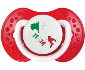 Italia maps Tétine LOVI Dynamic Blanc-rouge classique