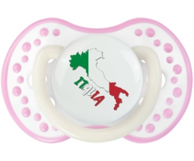 Italia maps Tétine LOVI Dynamic Blanc-rose phosphorescente