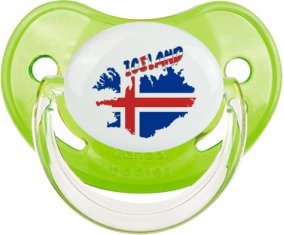 Iceland maps Sucette Physiologique Vert classique