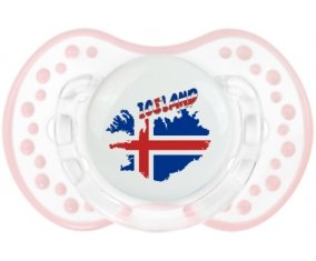 Iceland maps Sucette LOVI Dynamic Retro-blanc-rose-tendre classique