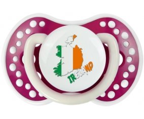 Ireland maps Sucette LOVI Dynamic Fuchsia phosphorescente