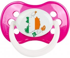 Ireland maps Sucette Anatomique Rose foncé classique