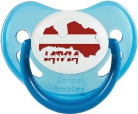 Latvia maps Tétine Physiologique Bleue phosphorescente