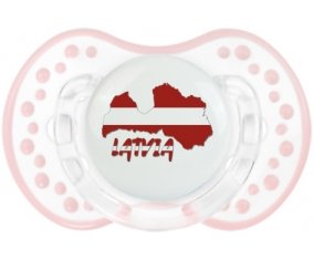 Latvia maps Sucete LOVI Dynamic Retro-blanc-rose-tendre classique