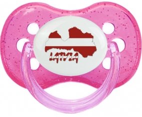 Latvia maps Sucete Cerise Rose à paillette