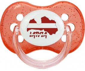 Latvia maps Sucete Cerise Rouge à paillette