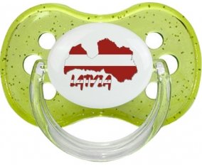 Latvia maps Sucete Cerise Vert à paillette