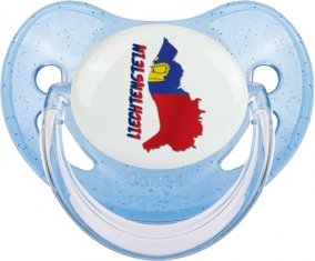 Liechtenstein maps Sucete Physiologique Bleue à paillette