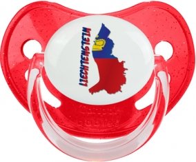 Liechtenstein maps Sucete Physiologique Rouge à paillette
