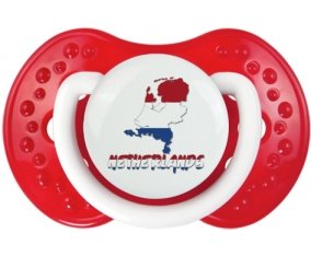 Netherland maps Sucette LOVI Dynamic Blanc-rouge classique