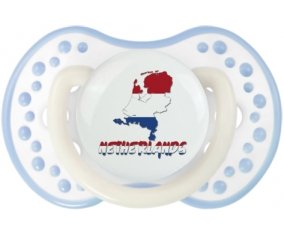 Netherland maps Sucette LOVI Dynamic Blanc-cyan classique