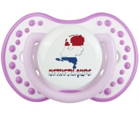 Netherland maps Sucette LOVI Dynamic Blanc-mauve classique