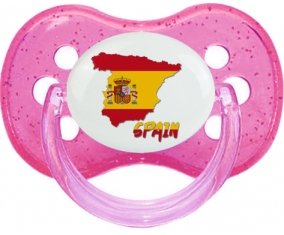 Spain maps Sucete Cerise Rose à paillette