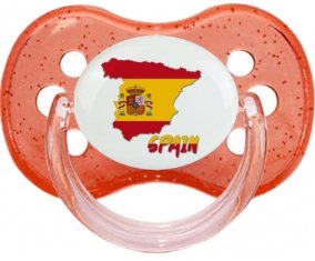 Spain maps Sucete Cerise Rouge à paillette