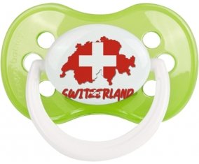 Switzerland maps Sucette Anatomique Vert classique