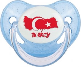 Turkey maps Sucette Physiologique Bleue à paillette