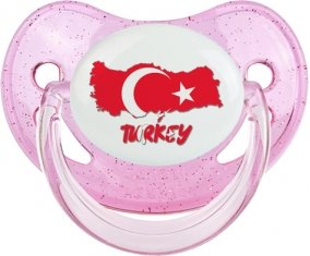 Turkey maps Sucette Physiologique Rose à paillette
