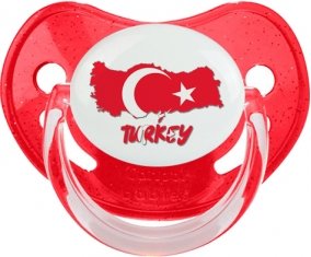 Turkey maps Sucette Physiologique Rouge à paillette