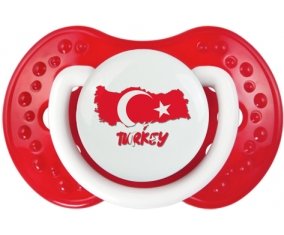 Turkey maps Sucette LOVI Dynamic Blanc-rouge classique