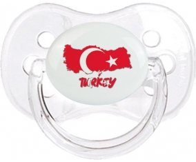Turkey maps Sucette Cerise Transparent classique