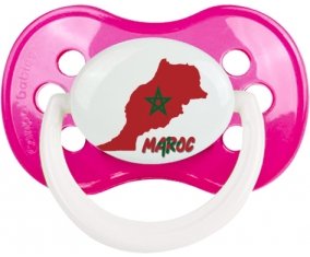 Maroc maps Sucette Anatomique Rose foncé classique