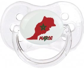 Maroc maps Sucette Cerise Transparent classique