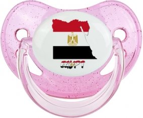 Egypt maps Sucette Physiologique Rose à paillette