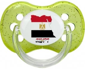 Egypt maps Sucette Cerise Vert à paillette