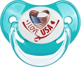I Love Usa : Sucette Physiologique personnalisée