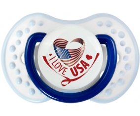 I Love Usa Sucette LOVI Dynamic Marine-blanc-bleu classique