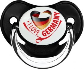 I Love Germany Tétine Physiologique Noir classique