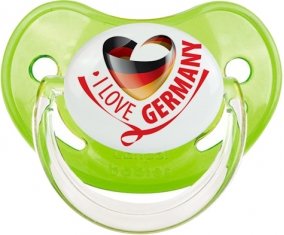 I Love Germany Tétine Physiologique Vert classique