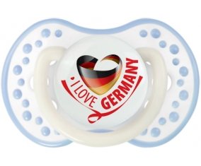 I Love Germany Sucete LOVI Dynamic Blanc-cyan classique
