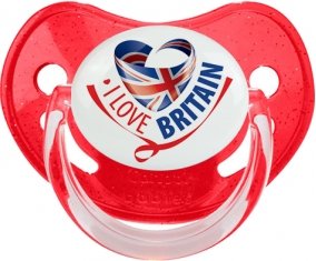 I Love Britain Sucete Physiologique Rouge à paillette