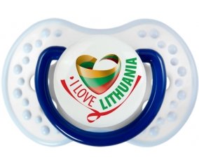 I Love Lithuania Sucette LOVI Dynamic Marine-blanc-bleu classique